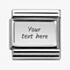 Nomination CLASSIC Silvershine Plates Plain Engravable Charm 330104/01
