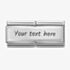 Nomination CLASSIC Silvershine Engravable Smooth Double Charm 330710/01