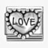 Nomination CLASSIC Stainless Steel & Silver Love Bead Heart Charm 330101/88