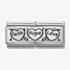 Nomination CLASSIC Silvershine Faith Hope Love Double Charm 330710/11