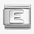 Nomination CLASSIC Composable Oxidised Silver Letter E Charm 330113/05