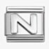 Nomination CLASSIC Composable Oxidised Silver Letter N Charm 330113/14