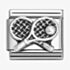 Nomination CLASSIC Silvershine Oxidised Tennis Rackets Charm 330101/68