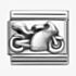 Nomination CLASSIC Silvershine Oxidised Motorbike Charm 330101/69