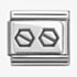 Nomination CLASSIC Plates Oxidised Double Hexagonal Screws Charm 330102/62