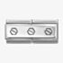 Nomination CLASSIC Double Engraved Triple Hexagonal Screws Charm 330710/50