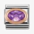 Nomination CLASSIC Rose Gold Purple Faceted Cubic Zirconia Charm 430601/001