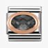Nomination CLASSIC Rose Gold Black Faceted Cubic Zirconia Charm 430601/011