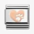 Nomination CLASSIC Rose Gold Heart Pawprint Charm 430104/12