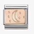 Nomination CLASSIC Rose Gold Plates Moon And Stars Charm 430101/31