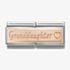 Nomination CLASSIC Rose Gold Double Engraved Grandaughter Charm 430710/09