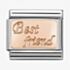 Nomination CLASSIC Rose Gold Engraved Best Friend Charm 430108/16