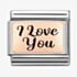 Nomination CLASSIC Composable Rose Gold I Love You Charm 430111/18