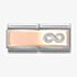 Nomination CLASSIC Rose Gold Glitter Infinity Engravable Double Link Charm 430721/01