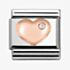 Nomination CLASSIC Rose Gold Stone Set Heart Charm 430305/01