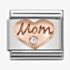 Nomination CLASSIC Rose Gold Symbols Mom Heart Charm 430305/09