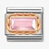 Nomination CLASSIC Composable Pink Cubic Zirconia Rose Gold Rope Charm 430604/003