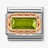 Nomination CLASSIC Composable Rose Gold Rope Green Cubic Zirconia Charm 430604/033