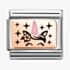 Nomination CLASSIC Stainless Steel 9ct Yello Gold Pink Unicorn Charm 430204/03