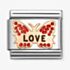 Nomination Classic Rose Gold Red Love Butterfly Charm 430202/47