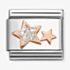 Nomination Composable Classic Rose Gold Glitter Stars Charm 430205/29