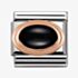 Nomination CLASSIC Rose Gold Black Agate Charm 430501/02