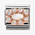 Nomination CLASSIC Rose Gold Cubic Zirconia and Pearl Traditional Cluster Charm 430308/12