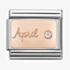 Nomination CLASSIC Rose Gold April Diamond Charm 430508/04
