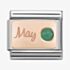 Nomination CLASSIC Rose Gold May Emerald Charm 430508/05