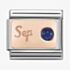 Nomination CLASSIC Rose Gold September Sapphire Charm 430508/09