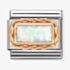 Nomination CLASSIC Composable Rose Gold Baguette White Opal Charm 430512/07*