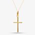 9ct Yellow Gold Cross Pendant Necklace 1.64.2641