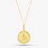 9ct Yellow Gold Round Satin St Christopher Pendant 1.61.8169