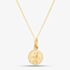9ct Yellow Gold St Christopher Pendant Necklace 1.64.2939