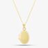 9ct Yellow Gold Plain Oval Locket Necklace 1.65.3043
