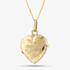 9ct Gold Heart Daisy Locket Chain 1-65-1713