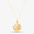 9ct Yellow Gold Angel Cupid Pendant Necklace 1.61.7589