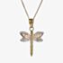 9ct 3 Colour Dragonfly Pendant 3.63.1103