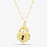 9ct Yellow Gold Padlock and Key Pendant 1.61.9929
