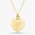 9ct Yellow Gold Polished 3D Heart Necklace GP2261