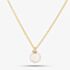 9ct Yellow Gold Pearl & Cubic Zirconia Necklace 1.13.7604
