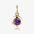 9ct Yellow Gold 0.16ct Amethyst Birthstone Bubble Charm NTCH409AM-9YG