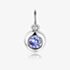 9ct White Gold 0.17ct Tanzanite Birthstone Bubble Charm NTCH409TZ-9WG