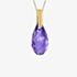 9ct Yellow Gold Purple Crystal Dropper Chain 1.68.7121