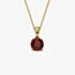 9ct Yellow Gold Garnet January Birthstone Loose Pendant GP2189