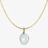 Gold Impression 9ct Yellow Gold Keshi Pearl & Diamond Pendant GP2171W GN141