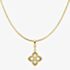 Fashionista Gold 9ct Yellow Gold Mother of Pearl Flower Pendant GP2406W GN141