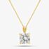 9ct Gold 5mm Round Cubic Zirconia Pendant 1.62.2712