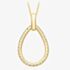 9ct Gold Cubic Zirconia Open Teardrop Pendant 1.68.3372