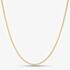9ct Yellow Gold 18inch Light Filed Curb Chain G12FC18